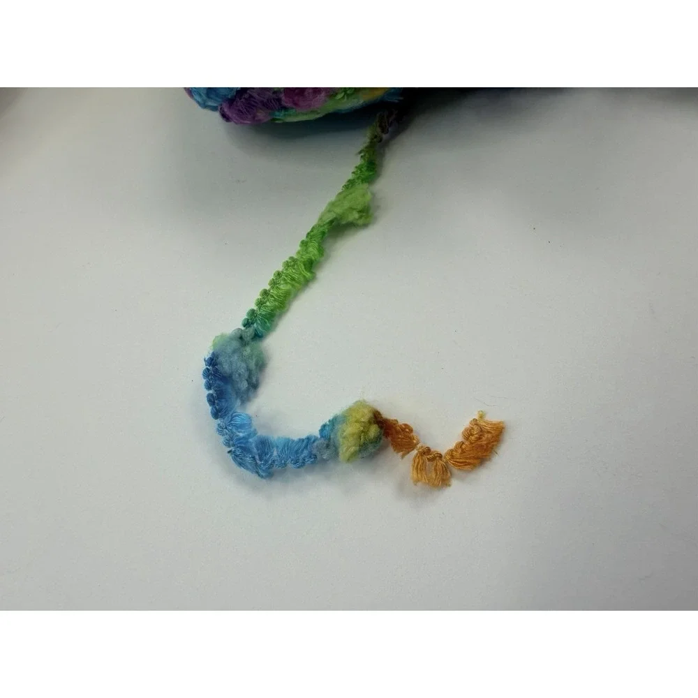 Patons Ci Ci Yarn Lot 4 Super Bulky Pom Pom Novelty Multicolor Parade